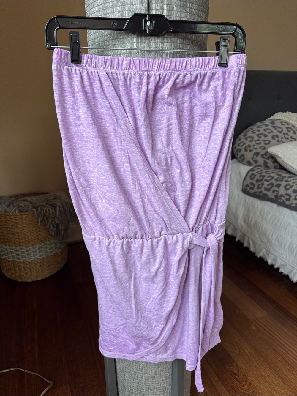 BECCA Lavender Swim Coverup dress with Side Tie